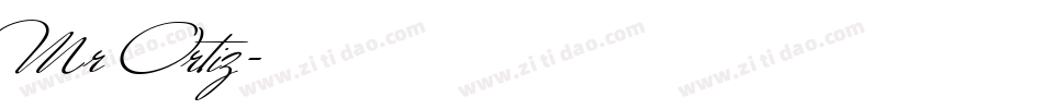 Mr Ortiz字体转换